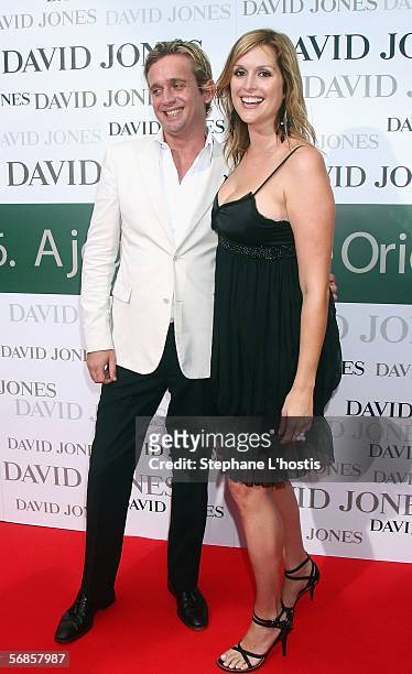 Model Kate Fischer and Toby Osmond attend the David Jones Winter Collection 2006 in the City Town Hall on February 15, 2006 in Sydney, Australia.