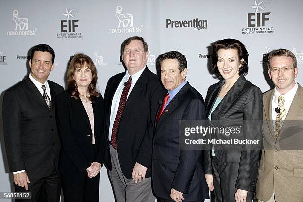 Dr. Bruce Hensel, Dr. Francine Kaufman, Dr. Kelly Brownell, Dr. Arthur Agatston, Rosemary Ellis and Dr. Glen Marfin arrive at the Entertainment...