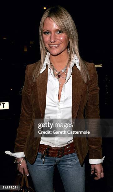 Alex Best attends the EMI Records after show Party following The Brit Awards 2006 with MasterCard, at AvivA at the Baglioni Hotel on February 15,...