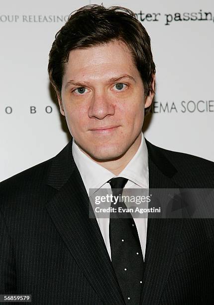 Writer/director Adam Rapp attends the Cinema Society/Hugo Boss screening of "Winter Passing" at the Tribeca Grand, February 15, 2006 in New York City.