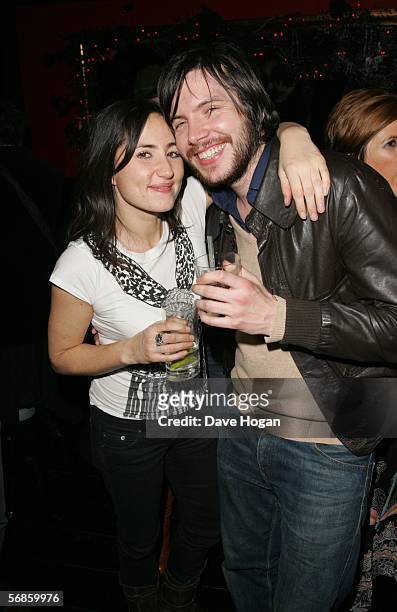 Tunstall attends the EMI Records after show Party with an unidentified man following The Brit Awards 2006at AvivA at the Baglioni Hotel February 15,...
