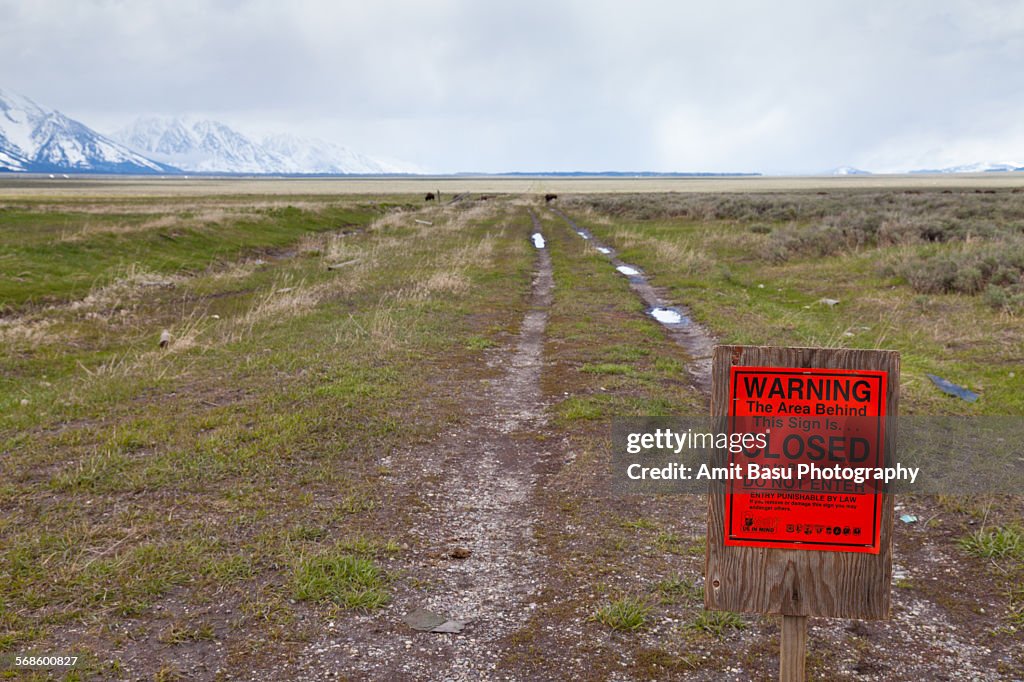 Bear activity notice at Grand Teton