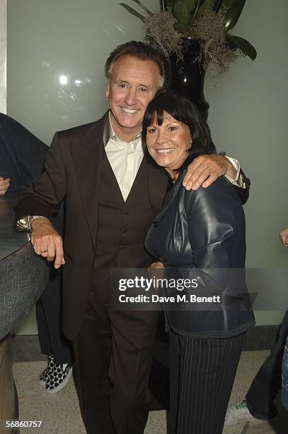 Singer Tony Christie and guest attend the Universal Records after show Party following The Brit Awards 2006 with MasterCard, at Nobu Berkeley on...