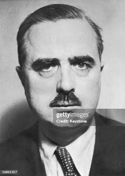 Swiss administrator Carl Jacob Burckhardt , newly-appointed President of the International Committee of the Red Cross, 1944. Burckhardt held the post...