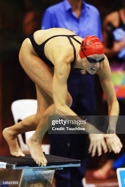 Charlene Wittstock of South Africa in action during the South African National Swimming Championships at Kings Park Aquatic Center on April 16, 2004...