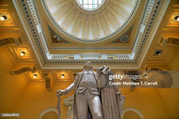 houdon's george washington - george carroll stock pictures, royalty-free photos & images