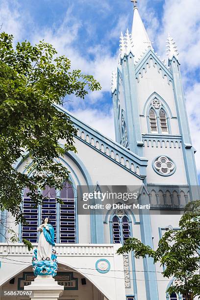 puerto princesa church in philippines - puerto princesa stock pictures, royalty-free photos & images