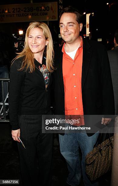 Actress Ana Gasteyer and her husband Charlie McKittrick arrives for the play opening night of "Barefoot In the Park" at Cort Theatre February 16,...