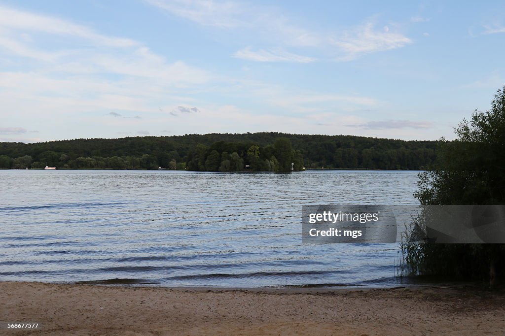 Wannsee at sunset