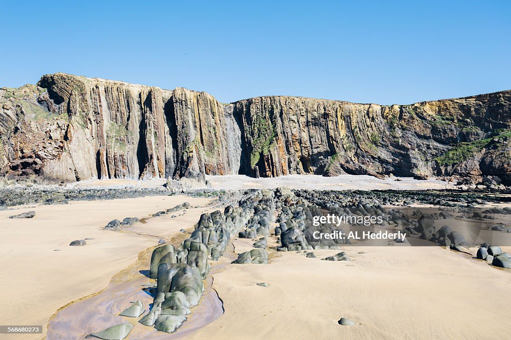 Coastline near Crooklets beach, Bude