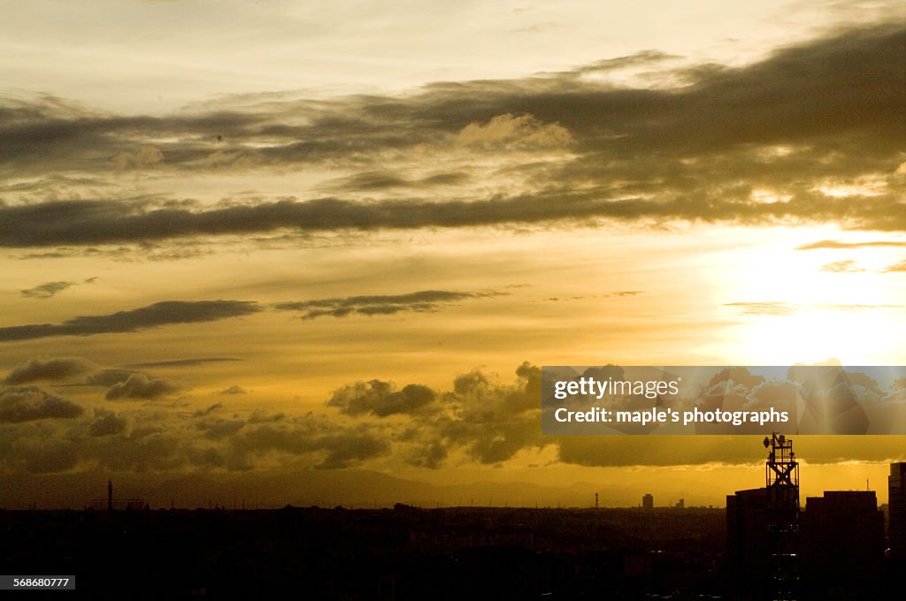 Sunset, Yokohama, Japan