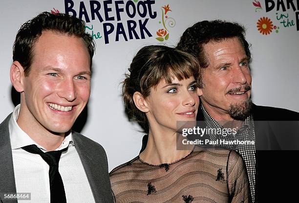 Actors Patrick Wilson, Amanda Peet and Tony Roberts attend the after party for the play opening night of "Barefoot in the Park" at Central Park...