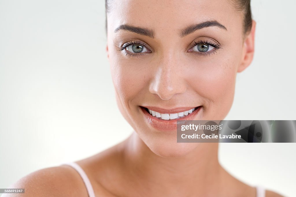 Beauty portrait of a smiling woman