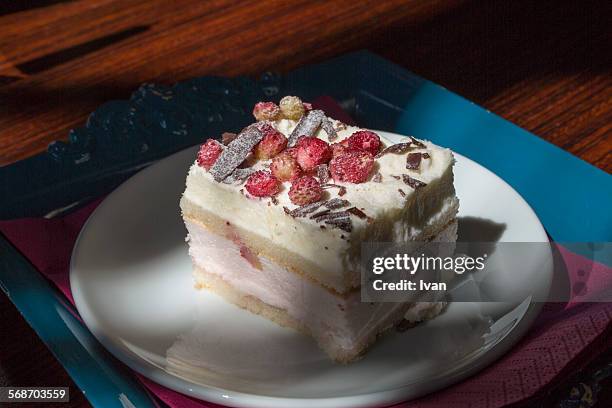 traditional french bakery cake with chocolate - gooseberry cake stock pictures, royalty-free photos & images