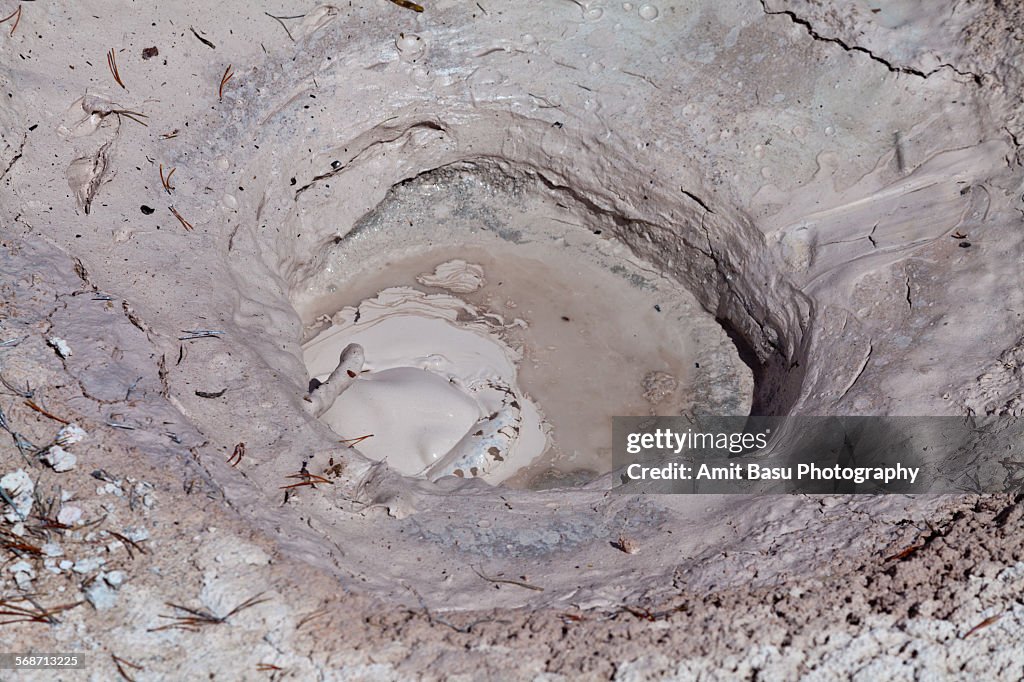 Mud pot at Yellowstone National Park