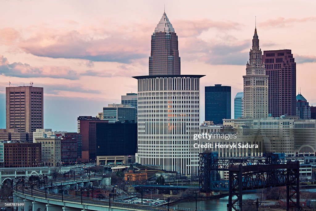 Sunset in Cleveland