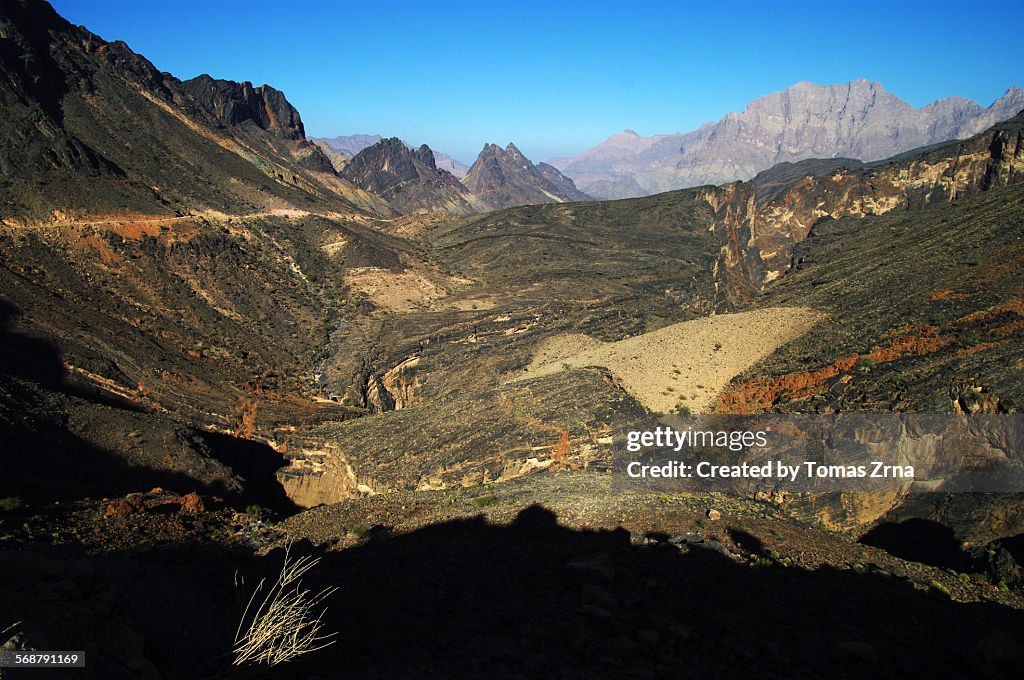 Spectacular scenery of Hajar mountains