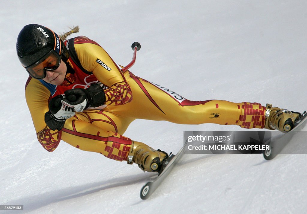 Canada's Brigitte Acton speeds down the