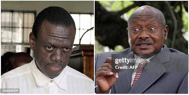 - Combo of file photos shows Ugandan President Yoweri Musevemi and opposition leader Kizza Besigye during public appearances in Uganda. Museveni on...