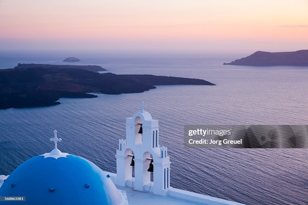 Agios Theodori church at sunset