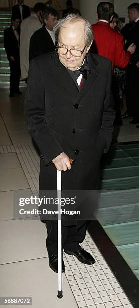 Actor Peter Sallis arrives at The Orange British Academy Film Awards at the Odeon Leicester Square on February 19, 2006 in London, England.