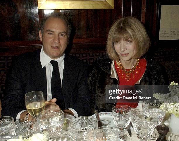 Charles Finch and Anna Wintour attend Finch & Partners' Pre-BAFTA Party, hosted by the former CEO of Artists Independent Network Charles Finch, on...