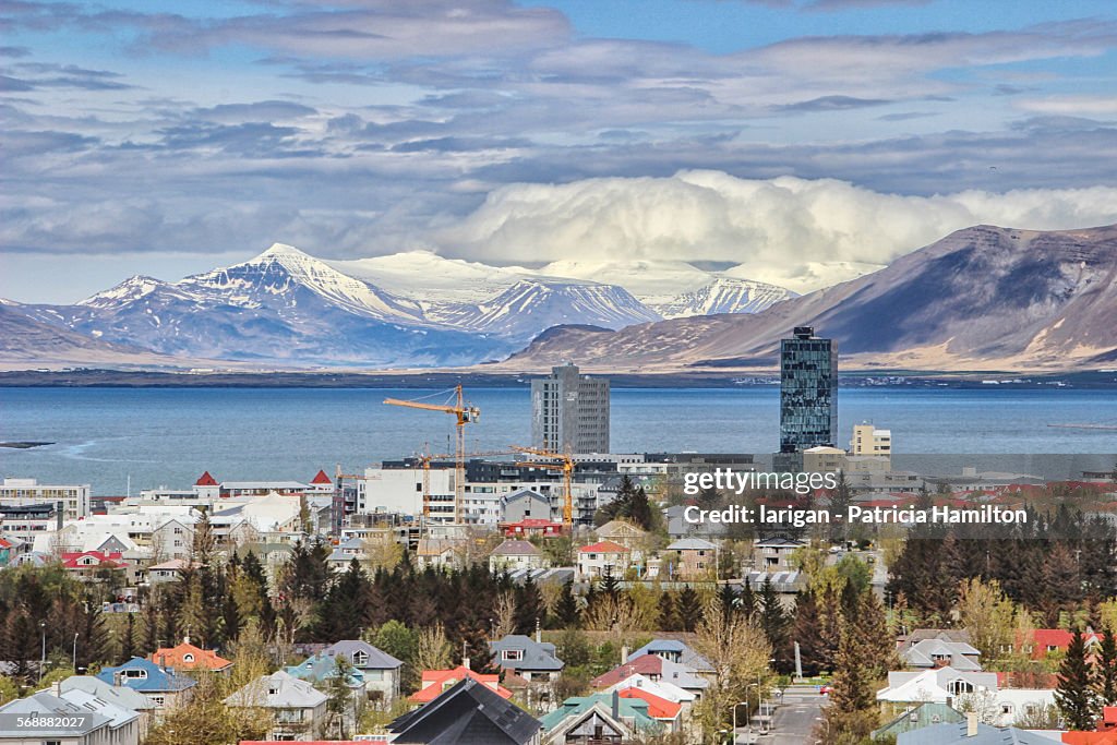 Suburbs of beautiful Reykjavik