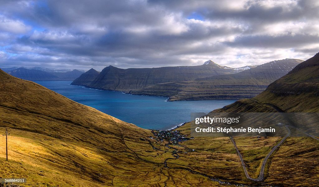 The fjord from Eysturoy, Faroe Islands