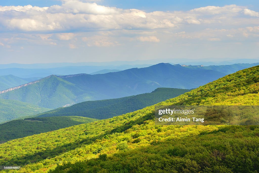 Mountain view in West Virginia