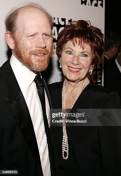 Filmmaker Ron Howard and actress Marion Ross arrive at the 56th Annual ACE Eddie Awards held at the Beverly Hilton Hotel on February 19, 2006 in...