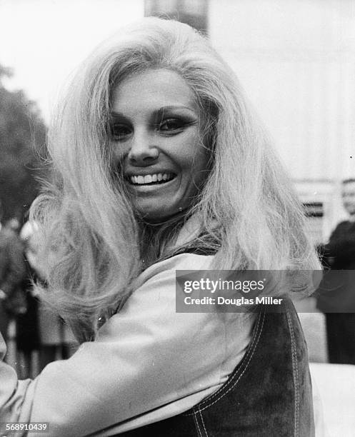 Actress Victoria Vetri smiling as she is pictured in London, circa 1970.