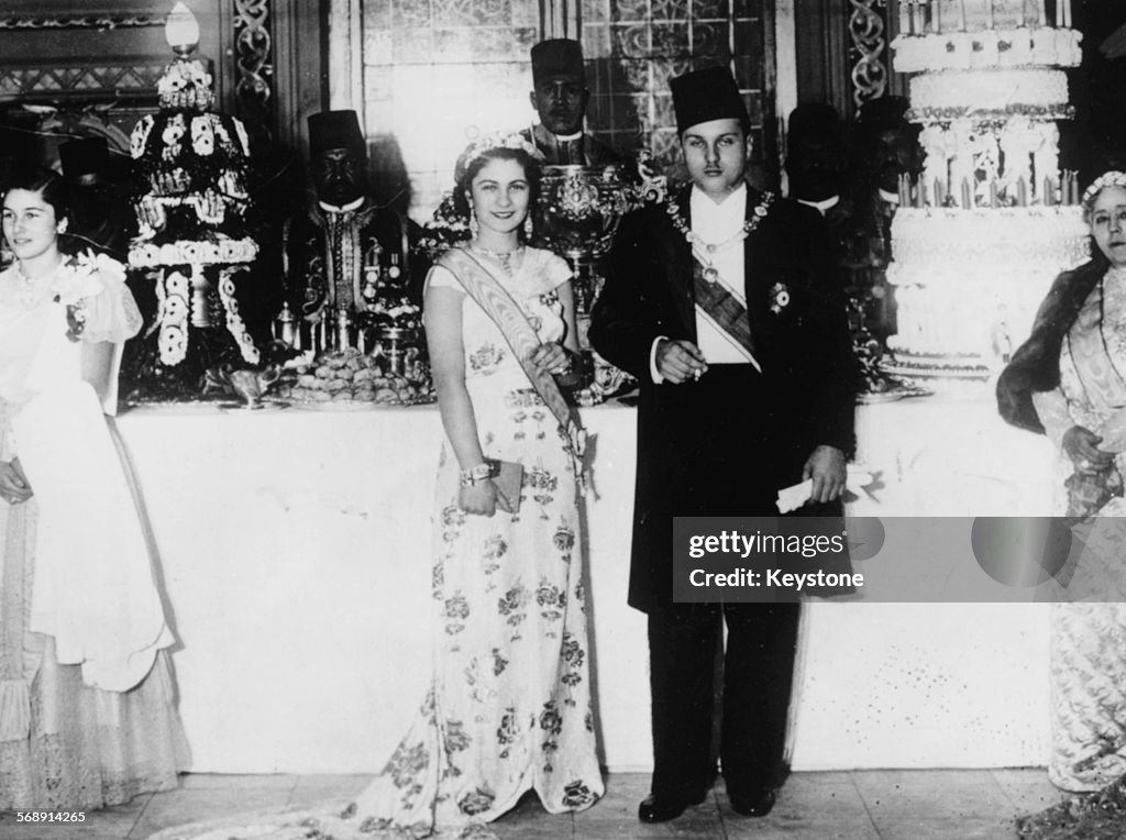 King Farouk And Queen Farida Of Egypt