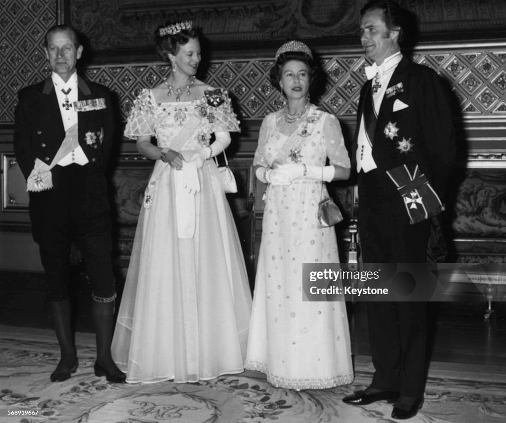 Queen Margrethe And Queen Elizabeth II