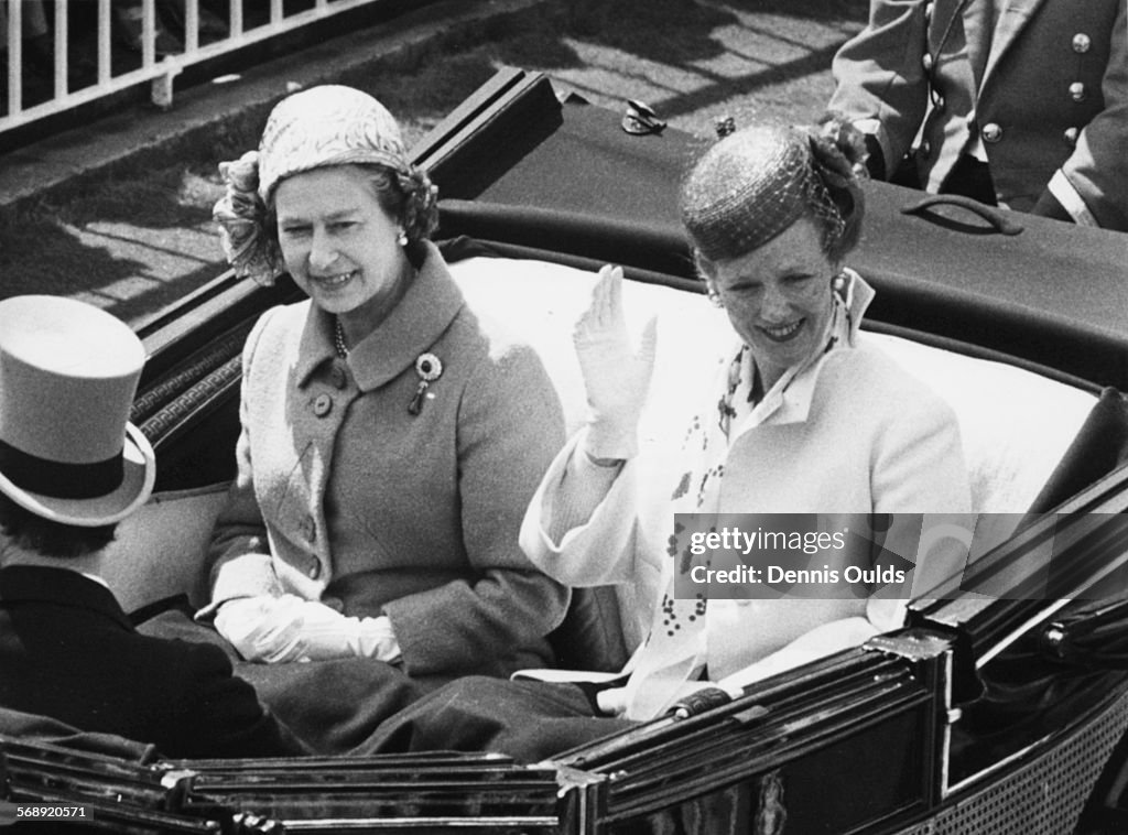 Queen Margrethe And Queen Elizabeth II