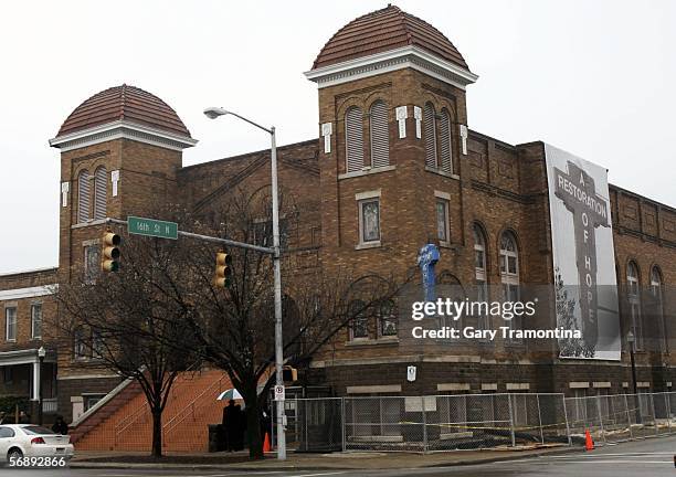 The 16th Street Baptist Church, designated a national landmark, is seen February 20, 2006 in Birmingham, Alabama. Gonzales was in Birmingham to take...