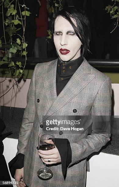 Musician Marilyn Manson attends the after party following the ELLE Style Awards 2006, the fashion magazine's annual awards celebrating style, at the...