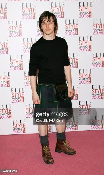 Actor James McAvoy arrives at the ELLE Style Awards 2006, the fashion magazine's annual awards celebrating style, at the Atlantis Gallery at the Old...