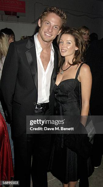 Jenson Button and Dannii Minogue attend the after party following the ELLE Style Awards 2006, the fashion magazine's annual awards celebrating style,...