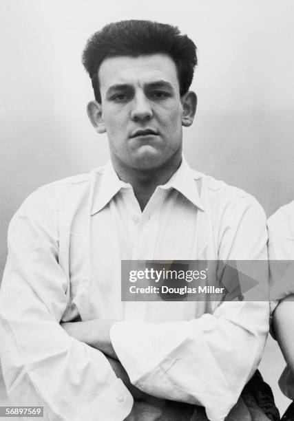 Half back Trevor Smith who plays for Birmingham FC and the England national side, 14th January 1955.