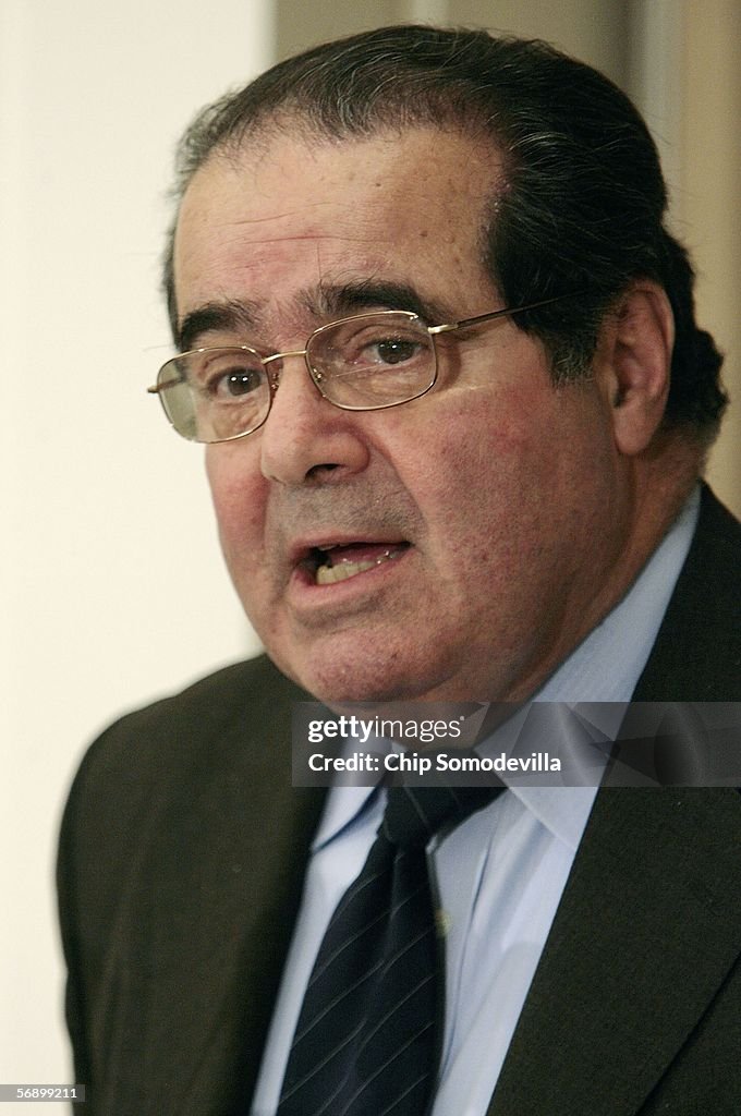 Justice Scalia Speaks On "Outsourcing Of American Law"