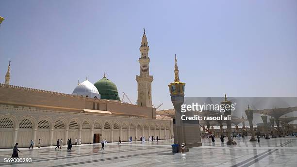 prophetic mosque - muhammad prophet stock pictures, royalty-free photos & images