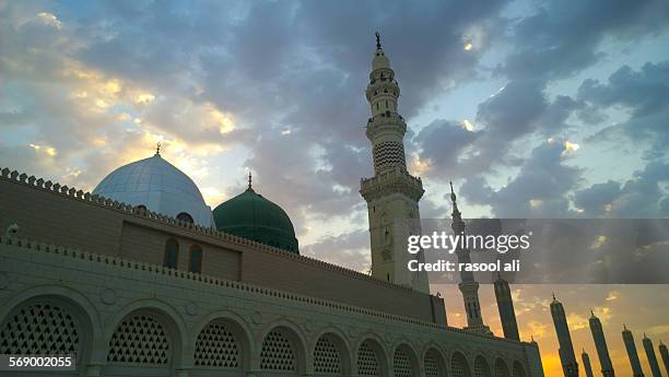prophetic mosque - muhammad prophet stock pictures, royalty-free photos & images