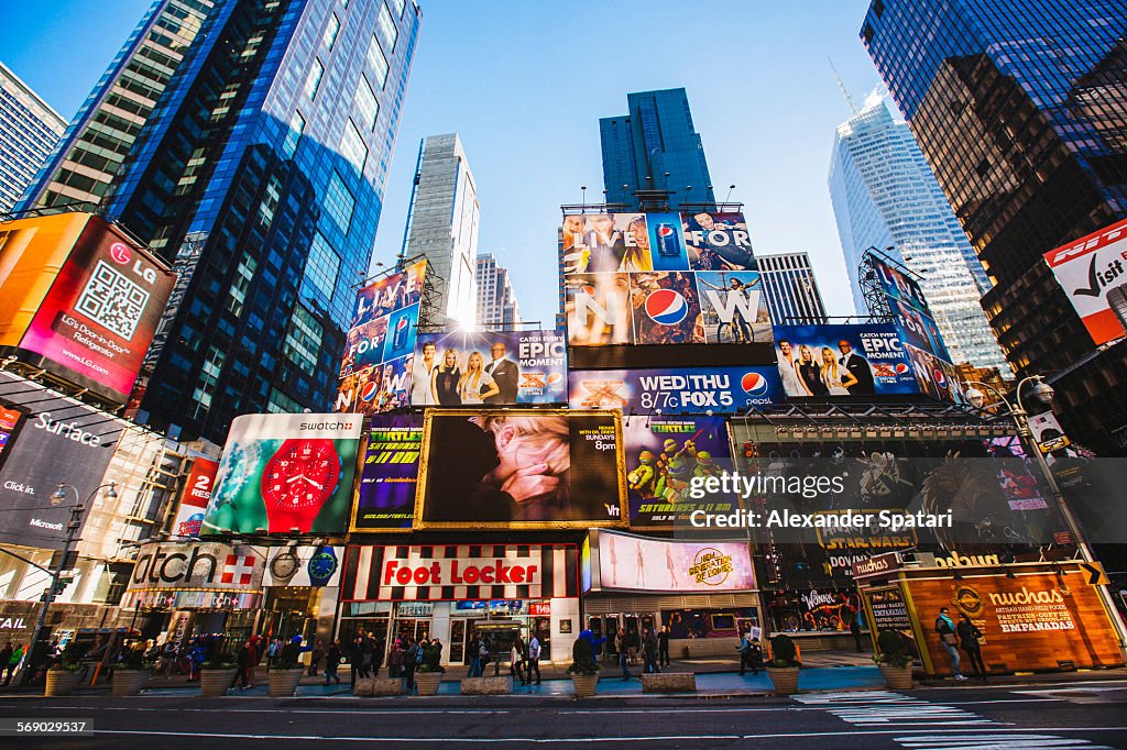 Times Square in the morning