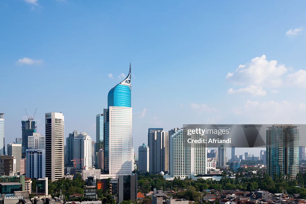 Skyline of Jakarta, Indonesia