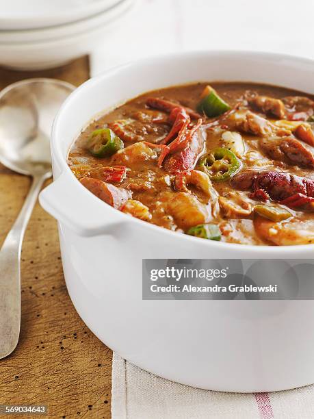 seafood gumbo - alexandra fuller stock pictures, royalty-free photos & images