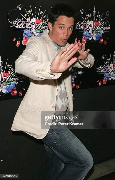 Stephen Colletti poses backstage during the 4th Annual TRL Awards at the MTV Times Square Studios February 21, 2006 in New York City.