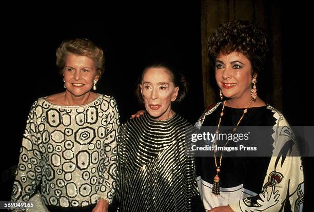 Betty Ford, Martha Graham, Elizabeth Taylor attend the Opening Night Gala of the Martha Graham Dance CompanyÄôs 3-week season of performances at the...