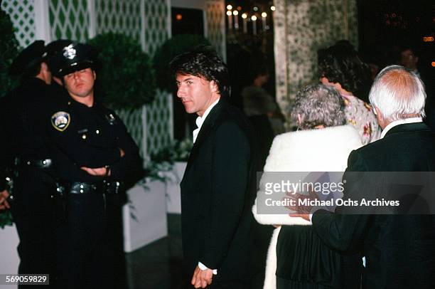 Actor Dustin Hoffman arrives to the 52nd Academy Awards at Dorothy Chandler Pavilion in Los Angeles,California.