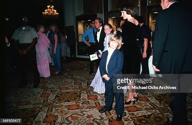 Child actor Justin Henry arrives to the 52nd Academy Awards at Dorothy Chandler Pavilion in Los Angeles,California.