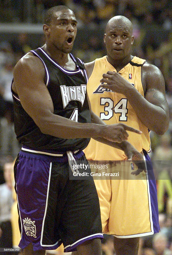 006795.SP.0423.lakers.11GFKing's Chris Webber reacts after being given his fifth personal foul and 